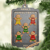 My Perfect Cookie Crew - Family Personalized Custom Ornament - Wood Custom Shaped - Christmas Gift For Family Members