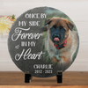 Custom Photo Once By My Side Forever In My Heart - Memorial Personalized Custom Memorial Stone - Sympathy Gift For Pet Owners, Pet Lovers