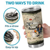 Tough Enough To Be A Dog Mom And Camping Queen - Camping Personalized Custom Tumbler - Gift For Camping Lovers, Pet Owners, Pet Lovers