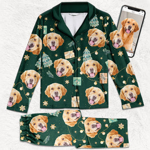 Custom Photo Furst Christmas Together - Dog & Cat Personalized Custom Face Photo Pajamas - Christmas Gift For Pet Owners, Pet Lovers