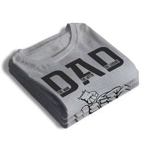 My Dad Is Awesome - Family Personalized Custom Unisex T-shirt, Hoodie, Sweatshirt - Father's Day, Birthday Gift For Dad