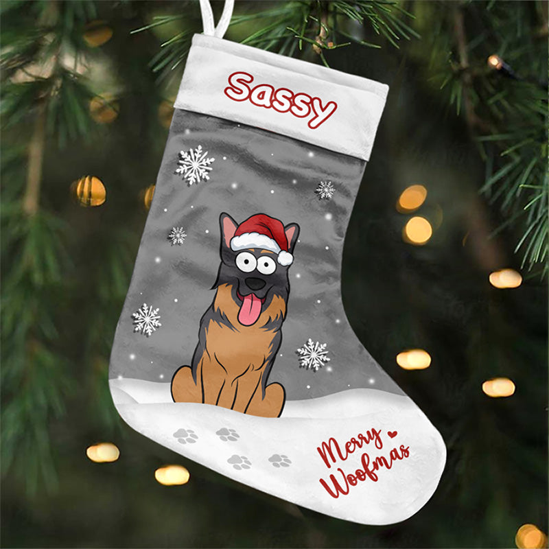 Joyeux Noël à vous ! Chaussette de Noël personnalisée pour chien ! Cadeau de Noël pour les propriétaires et les amoureux des animaux.