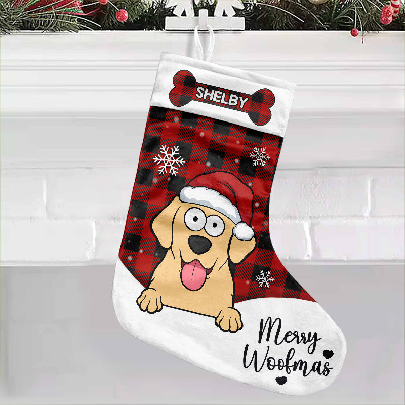 Miaulements de Noël et joyeux Noël - Chaussette de Noël personnalisée pour chat et chien - Cadeau de Noël pour propriétaires et amoureux des animaux
