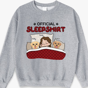 The Perfect Official Sleepshirt - Dog Personalized Custom Unisex T-shirt, Hoodie, Sweatshirt - Gift For Pet Owners, Pet Lovers