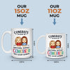 Congrats On Being My Emotional Support Coworkers You Lucky People - Coworker Personalized Custom Mug - Gift For Coworkers, Work Friends, Colleagues