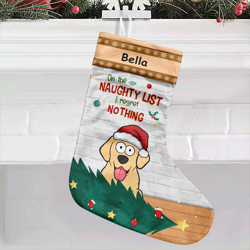 Cher Père Noël, j'ai été un très bon chien cette année - Chaussette de Noël personnalisée pour chien - Cadeau de Noël pour les propriétaires d'animaux et les amoureux des animaux
