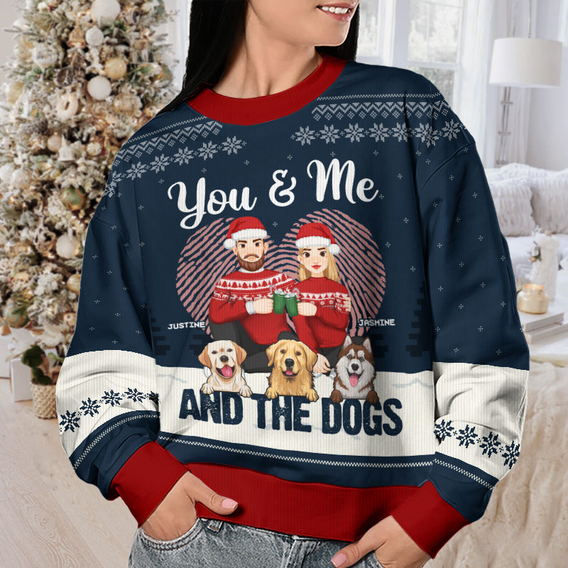 You Me And The Fur Babies Couple Personalized Custom Ugly