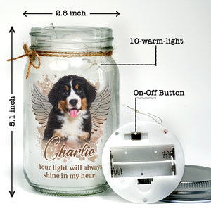 Custom Photo If Love Could Have Saved You - Memorial Personalized Custom Mason Jar Light - Sympathy Gift For Pet Owners, Pet Lovers