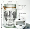 Custom Photo God Has You In His Arms - Memorial Personalized Custom Mason Jar Light - Sympathy Gift For Family Members
