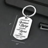Custom Photo Crossed The Rainbow Bridge Knowing I Was Loved - Memorial Personalized Custom Keychain - Sympathy Gift For Pet Owners, Pet Lovers
