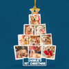 Custom Photo Happy First Christmas - Dog & Cat Personalized Custom Ornament - Acrylic Custom Shaped - Christmas Gift For Pet Owners, Pet Lovers