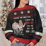 Custom Name Funny Christmas Couple Gifts - Personalized Sweatshirt