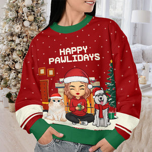 Have A Fetching Christmas - Dog & Cat Personalized Custom Ugly Sweatshirt - Unisex Wool Jumper - Christmas Gift For Pet Owners, Pet Lovers