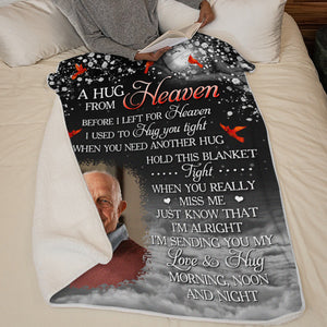 Custom Photo When You Really Miss Me - Memorial Personalized Custom Blanket - Christmas Gift, Sympathy Gift For Family Members