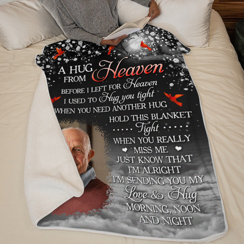 Custom Photo When You Really Miss Me - Memorial Personalized Custom Blanket - Christmas Gift, Sympathy Gift For Family Members