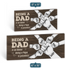 Being A Dad Is An Honor - Family Personalized Custom Rectangle Shaped Home Decor Wood Sign - House Warming Gift For Dad, Grandpa