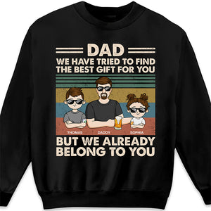 This Is Awesome Grandpa Belongs To - Family Personalized Custom Unisex T-shirt, Hoodie, Sweatshirt - Gift For Dad, Grandpa