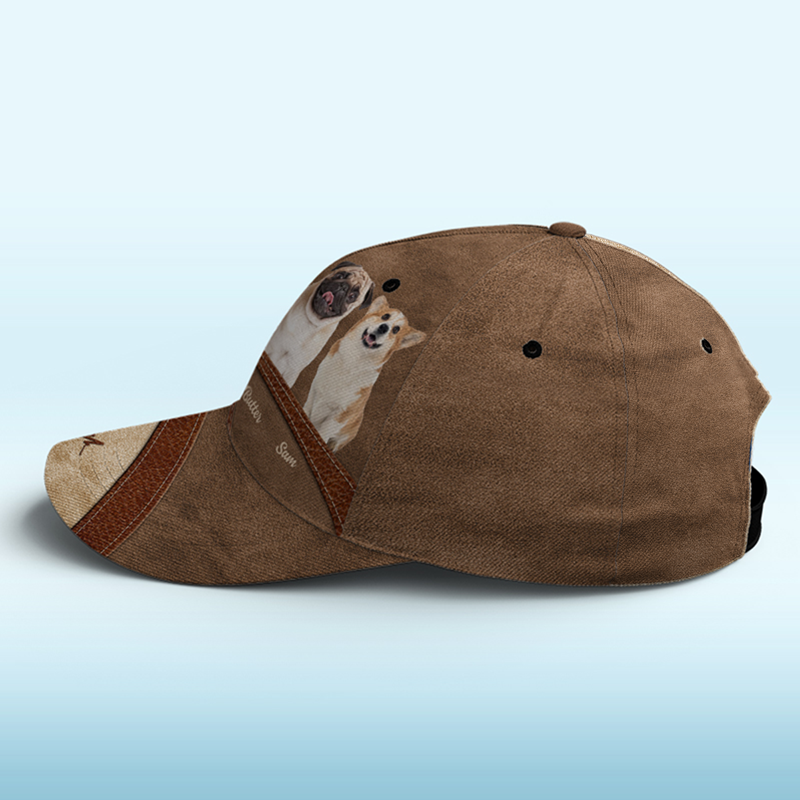 Custom Photo Life Is Better With Fur Baby Purple - Dog & Cat Personalized Custom Hat, All Over Print Classic Cap - New Arrival, Gift For Pet Owners, Pet Lovers