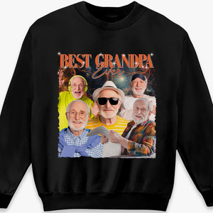 Custom Photo Best Grandpa Ever - Family Personalized Custom Unisex T-shirt, Hoodie, Sweatshirt - Gift For Grandpa