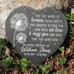 Custom Name Dandelion Memorial Tribute - Personalized Memorial Stone