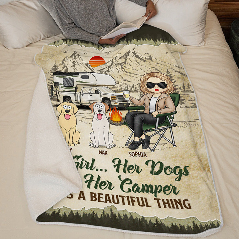 Personalized Camping Blanket - Fathers Day Gift, Personalized Throw Blanket, Fathers Day Gift fa poSon, Camping, Camping Gift sold