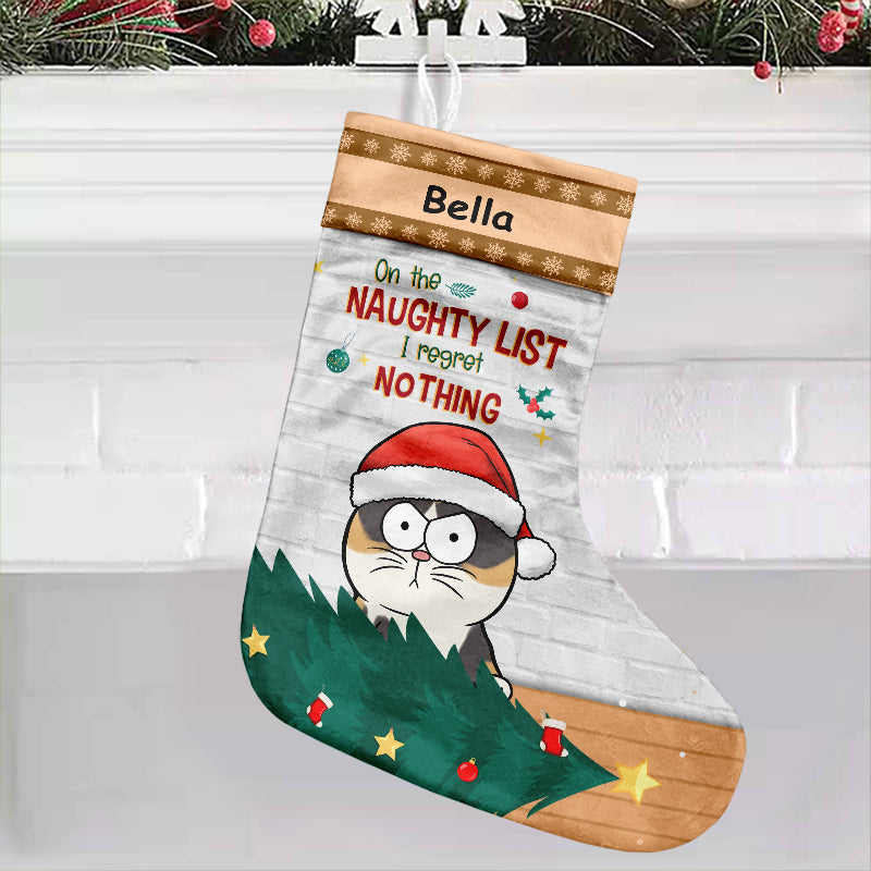 J'ai été un très bon chat cette année - Chaussette de Noël personnalisée pour chat - Cadeau de Noël pour les propriétaires d'animaux et les amoureux des animaux