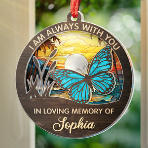 We Miss You Every Day - Memorial Personalized Custom Suncatcher Ornament - Acrylic Round Shaped - Christmas Gift, Sympathy Gift For Family Members