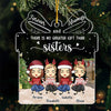 A True Blessing To Me - Bestie Personalized Custom Ornament - Acrylic Gift Box Shaped - Christmas Gift For Best Friends, BFF, Sisters