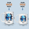 My Little Dino - Family Personalized Custom 3D Mug - Christmas Gift For Family Members