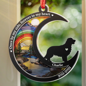 I'll Miss You For The Rest Of Mine - Memorial Personalized Custom Suncatcher Ornament - Acrylic Unique Shaped - Sympathy Gift For Pet Owners, Pet Lovers