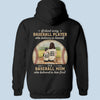 A Baseball Player Is First Trusted By His Mom - Family Personalized Custom Unisex Back Printed T-shirt, Hoodie, Sweatshirt - Gift For Family Members
