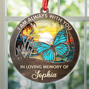 We Miss You Every Day - Memorial Personalized Custom Suncatcher Ornament - Acrylic Round Shaped - Christmas Gift, Sympathy Gift For Family Members