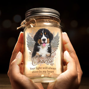 Custom Photo If Love Could Have Saved You - Memorial Personalized Custom Mason Jar Light - Sympathy Gift For Pet Owners, Pet Lovers