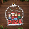 Christmas Is A Time For Family - Family Personalized Custom Ornament - Acrylic Custom Shaped - Christmas Gift Family Members
