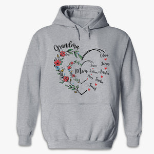 I Love You Forever & Always - Family Personalized Custom Unisex T-shirt, Hoodie, Sweatshirt - Gift For Mom, Grandma