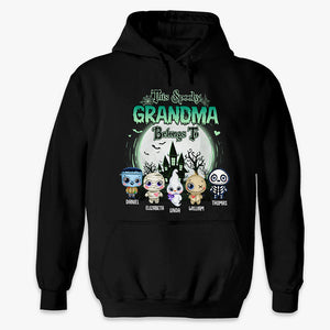 This Spooky Grandma Belongs To - Family Personalized Custom Unisex T-shirt, Hoodie, Sweatshirt - Halloween Gift, Gift For Grandma