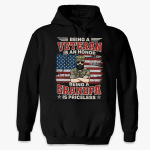 Being A Grandpa Is Priceless - Gift For 4th Of July - Personalized Unisex T-Shirt