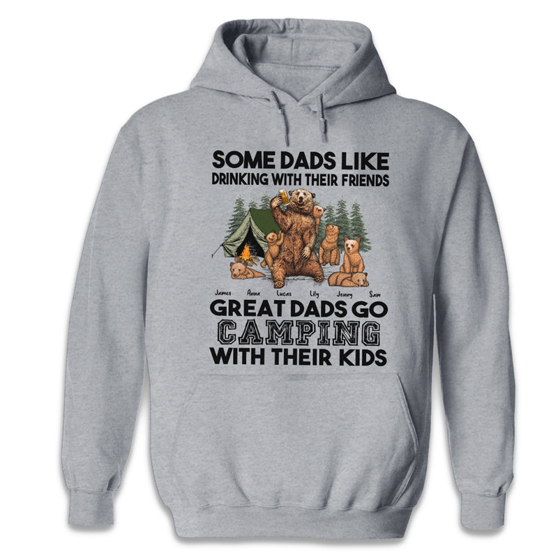 Great Dads Go Camping With His Kids  - Personalized Unisex T-Shirt