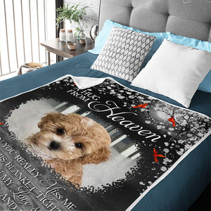 Custom Photo Our Love And Hugs - Memorial Personalized Custom Blanket - Sympathy Gift For Pet Owners, Pet Lovers
