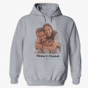 Custom Photo The Beginning Of Love - Couple Personalized Custom Unisex T-shirt, Hoodie, Sweatshirt - Gift For Husband Wife, Anniversary