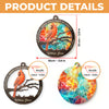 Cardinals Appear When Angels Are Near - Memorial Personalized Custom Suncatcher Ornament - Acrylic Round Shaped - Sympathy Gift For Family Members