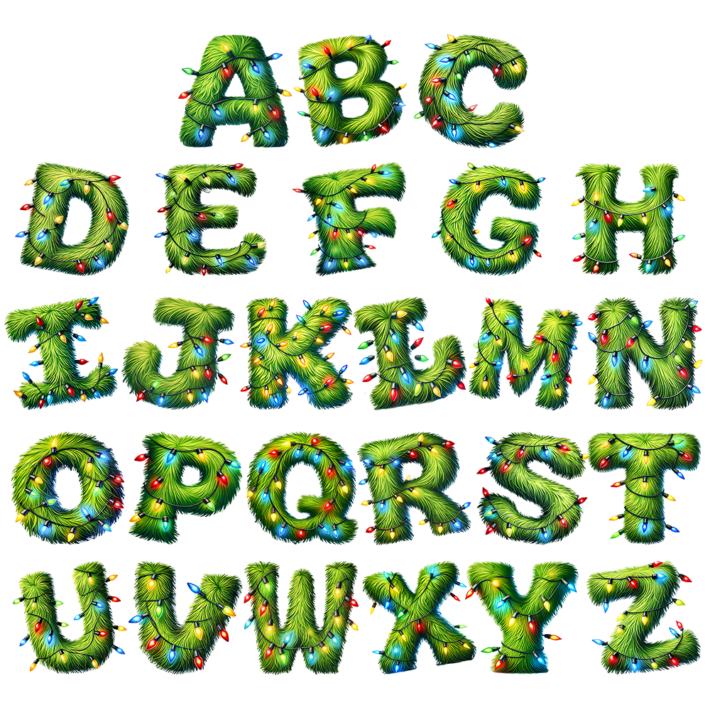 Custom Pine Tree Letter Wooden Ornament - Personalized Christmas Birthday Gifts For Mom, Dad, Brother, Sister, Kids - Evergreen Hearts