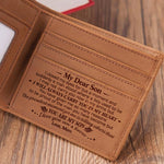 My Dear Son I Closed My Eyes For But A Moment - Bifold Wallet - To My Son, Gift For Son, Son Gift From Dad And Mom, Birthday Gift For Son, Christmas Gift