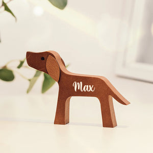 Sculptures en bois personnalisées pour animaux de compagnie - Les amis à fourrure forment la meilleure famille - Cadeau pour les amoureux des animaux - Ornements de table en sculpture sur bois, décoration en bois sculpté