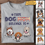 This Dog Dad Belongs To - Gift For Dog Dad, Dog Mom - Personalized Unisex T-Shirt, Hoodie