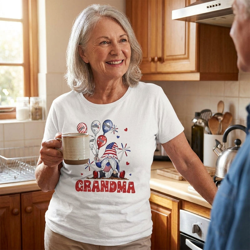 World's Best Nana - Family Personalized Custom Unisex Patriotic T-shirt, Hoodie, Sweatshirt - Independence Day, 4th Of July, Birthday Gift For Grandma