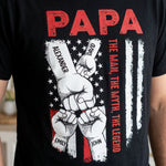 Custom Name Papa Gifts for Dad - Personalized Apparel