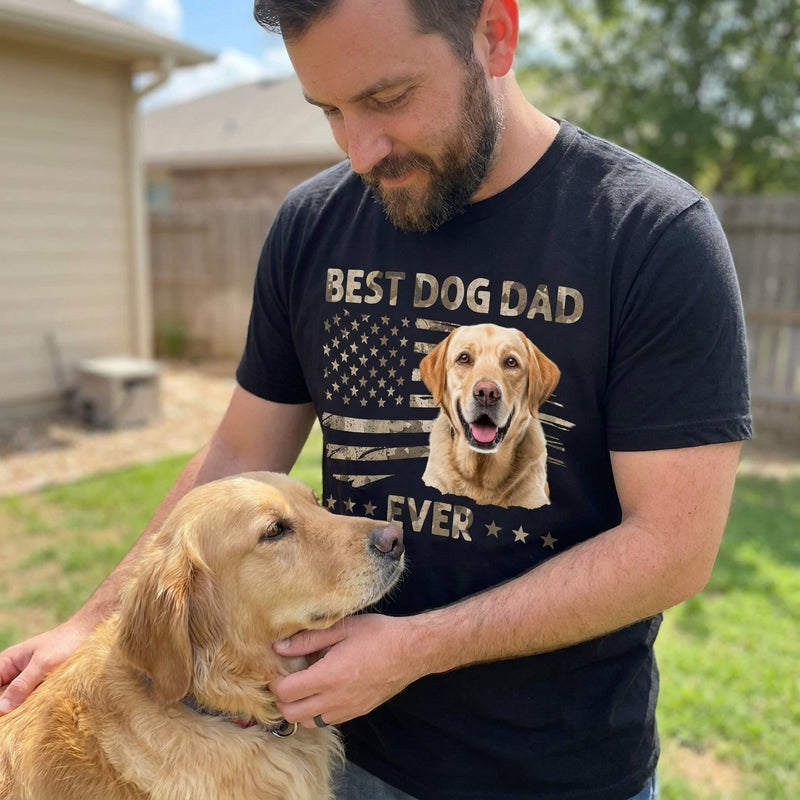 Custom Photo Ultimate Dog Dad -  Pet Personalized Custom Unisex T-shirt, Hoodie, Sweatshirt - Father's Day, Gift For Pet Owners, Pet Lovers