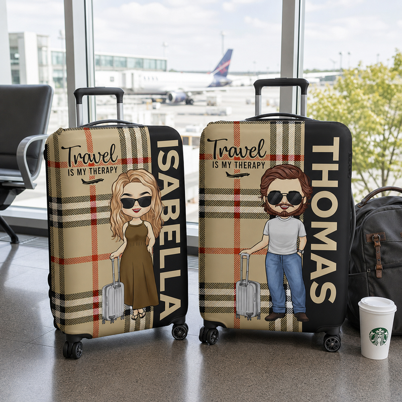 Wherever You Go Becomes A Part Of You Somehow - Travel Personalized Custom Luggage Cover - Holiday Vacation Gift, Gift For Adventure Travel Lovers