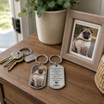 Custom Photo Forever My Furry Angel - Memorial Personalized Custom Keychain - Sympathy Gift For Pet Owners, Pet Lovers